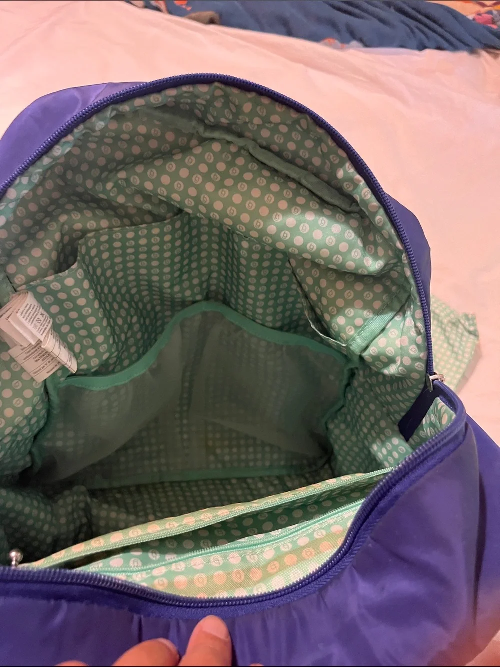 Baggallini Quilted Nylon Backpack Diaper Bag - Royal Blue